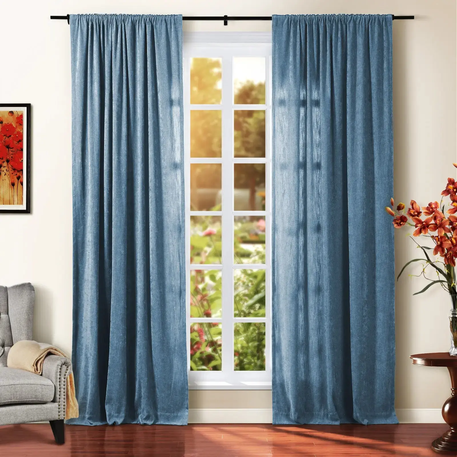 Tino Heavyweight Chenille Drapery Soft Top - Image 43