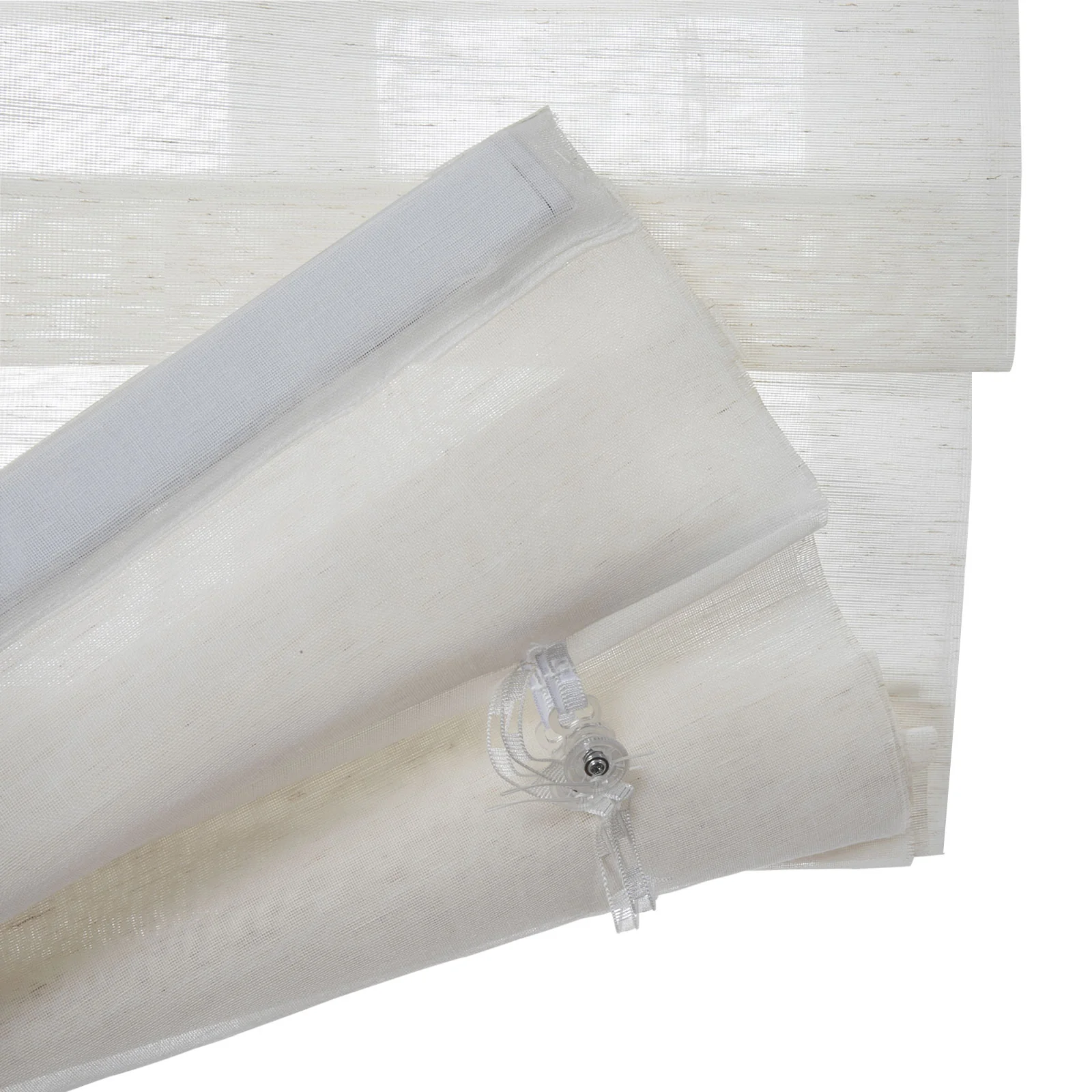 Top Down Bottom Up Soft Fold Sheer Roman Shades Cordless - Image 13
