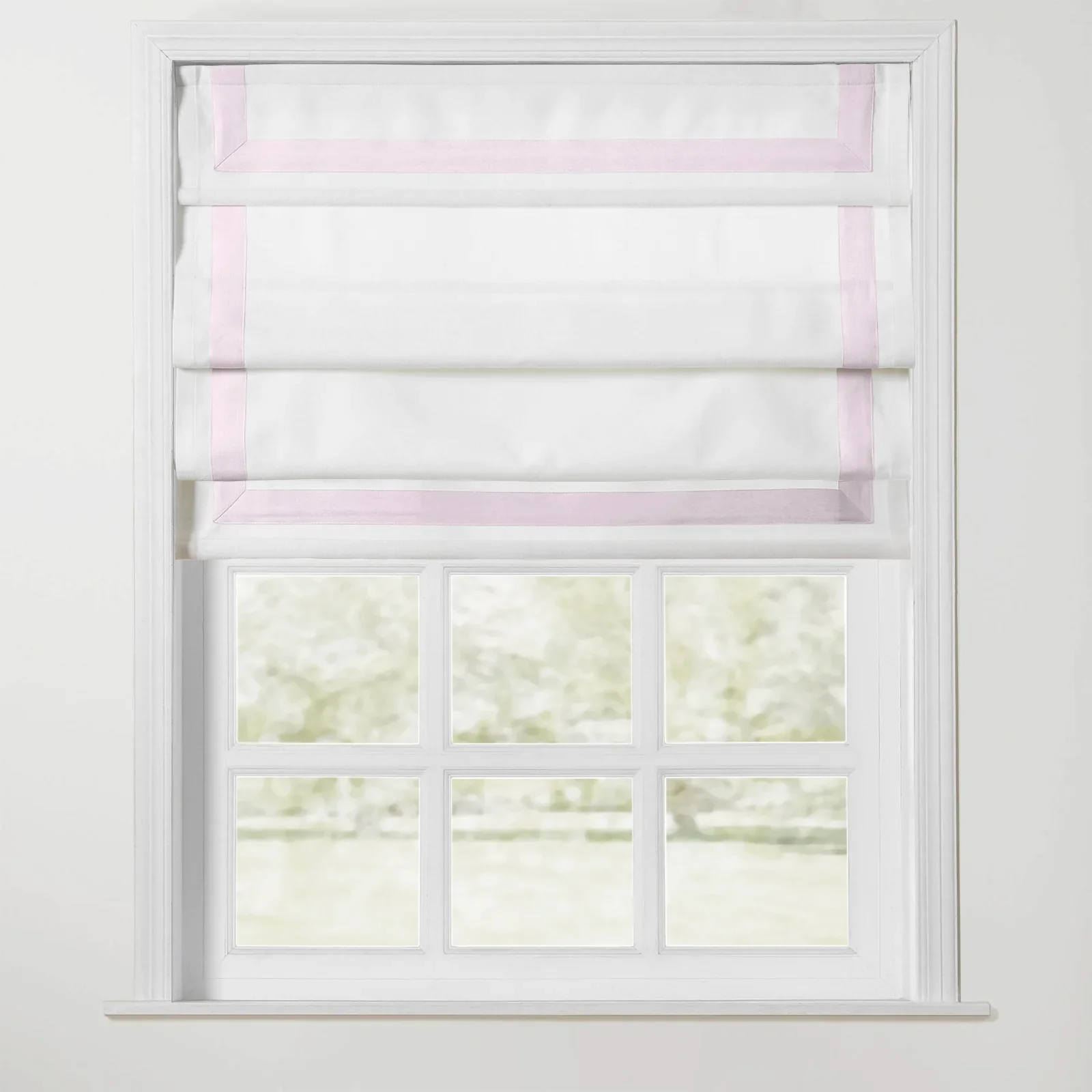 Tyrone Cordless Roman Shade with Border - Image 15