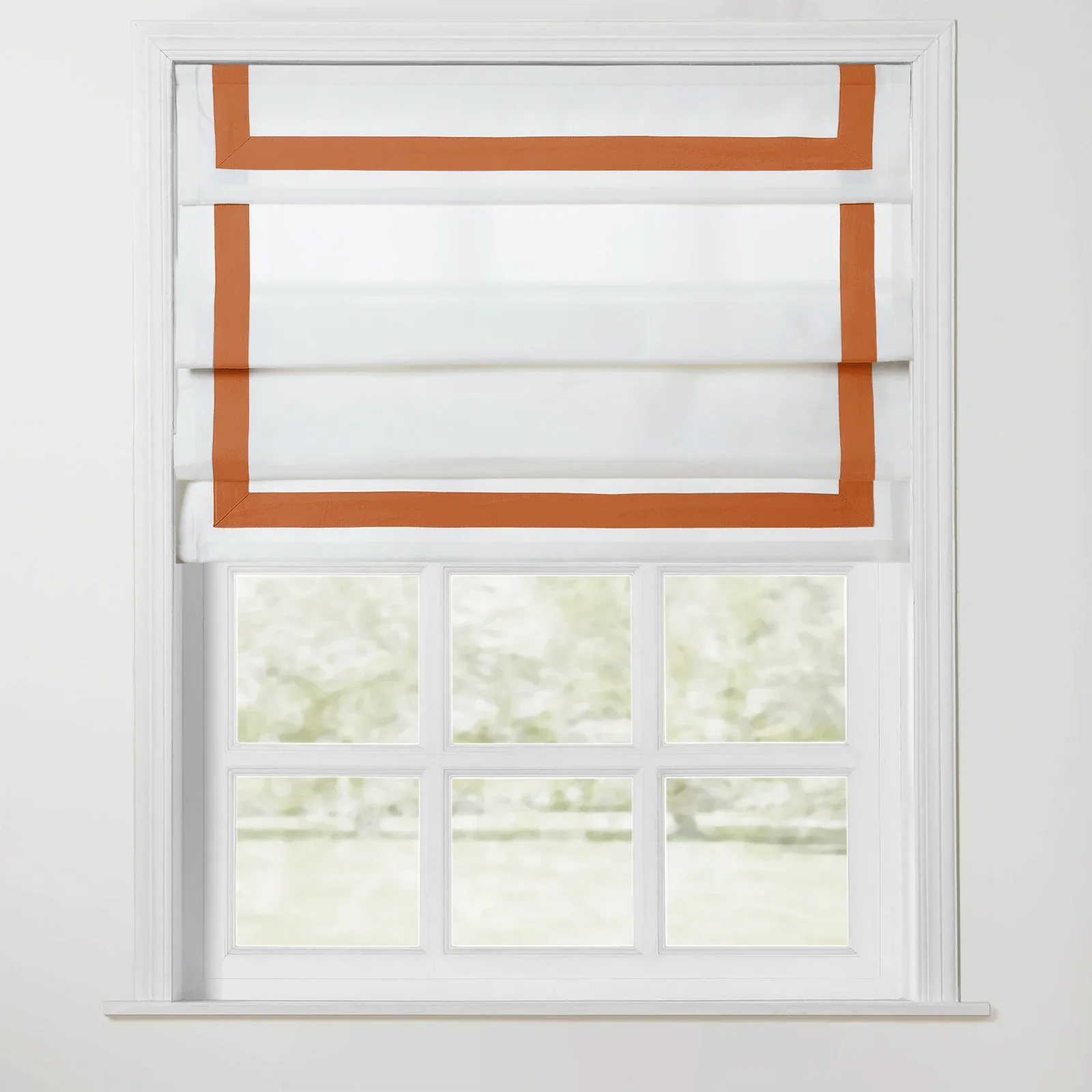 Tyrone Cordless Roman Shade with Border - Image 17