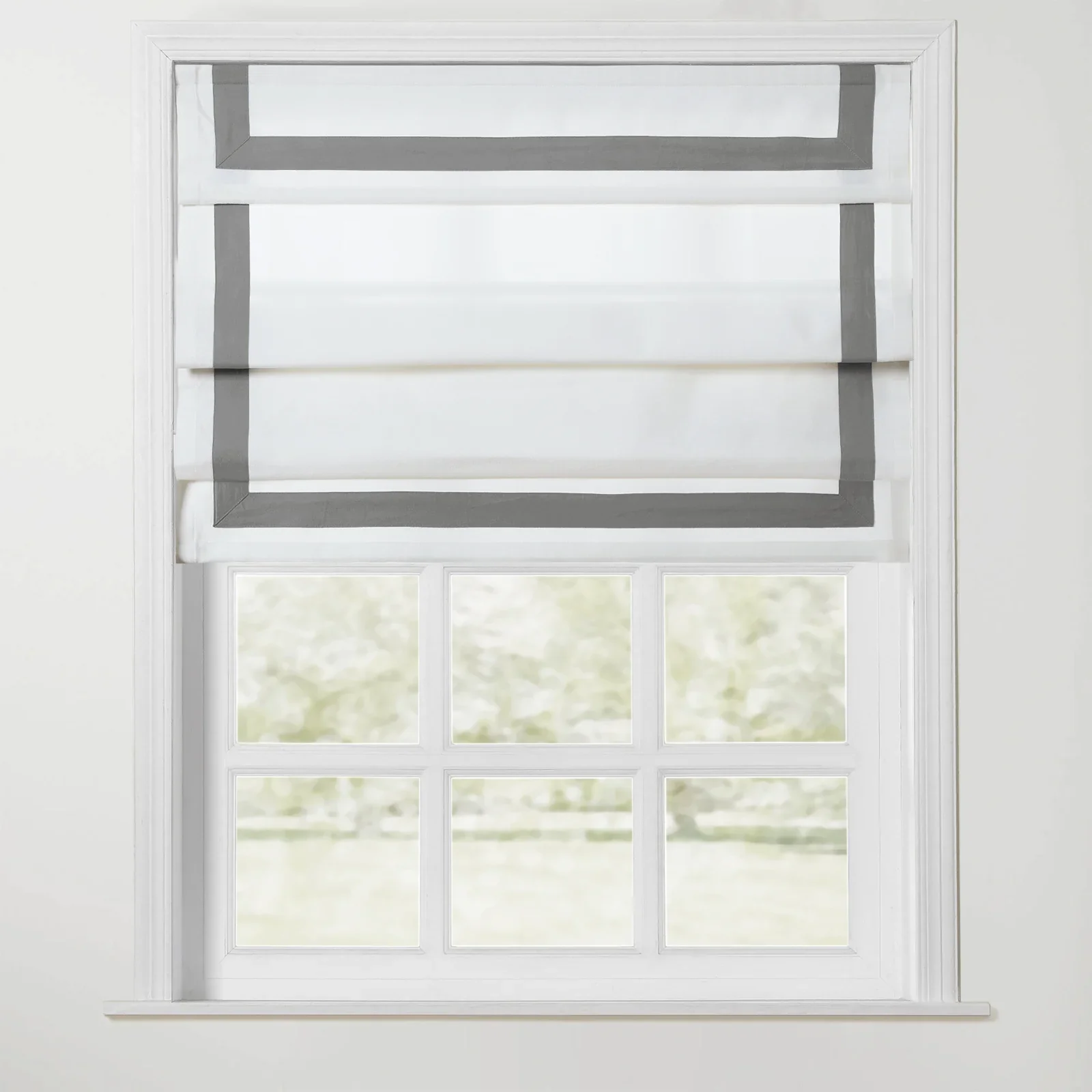 Tyrone Cordless Roman Shade with Border - Image 19