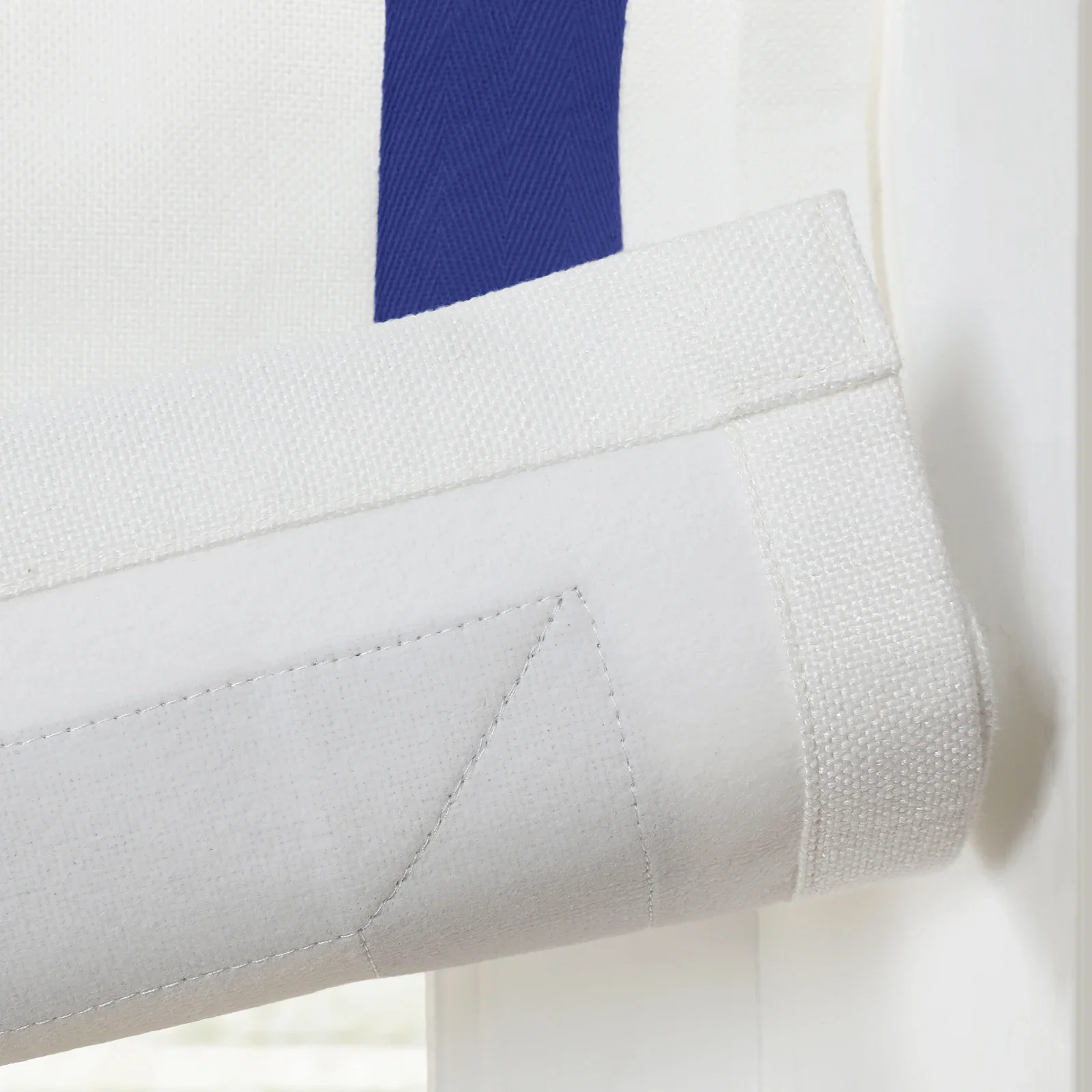 Tyrone Cordless Roman Shade with Border - Image 8