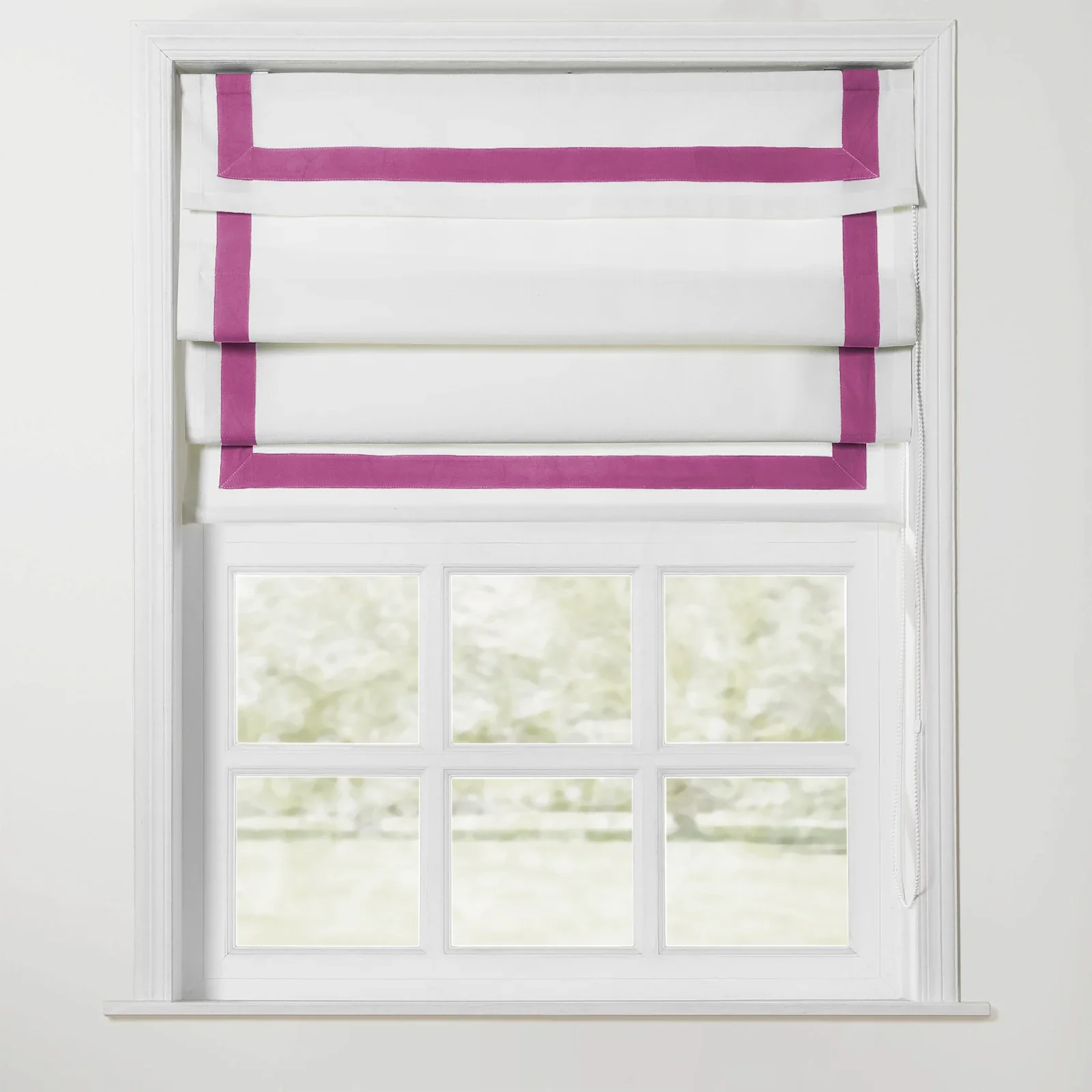 Tyrone Roman Shade with Border Cord Lift - Image 19