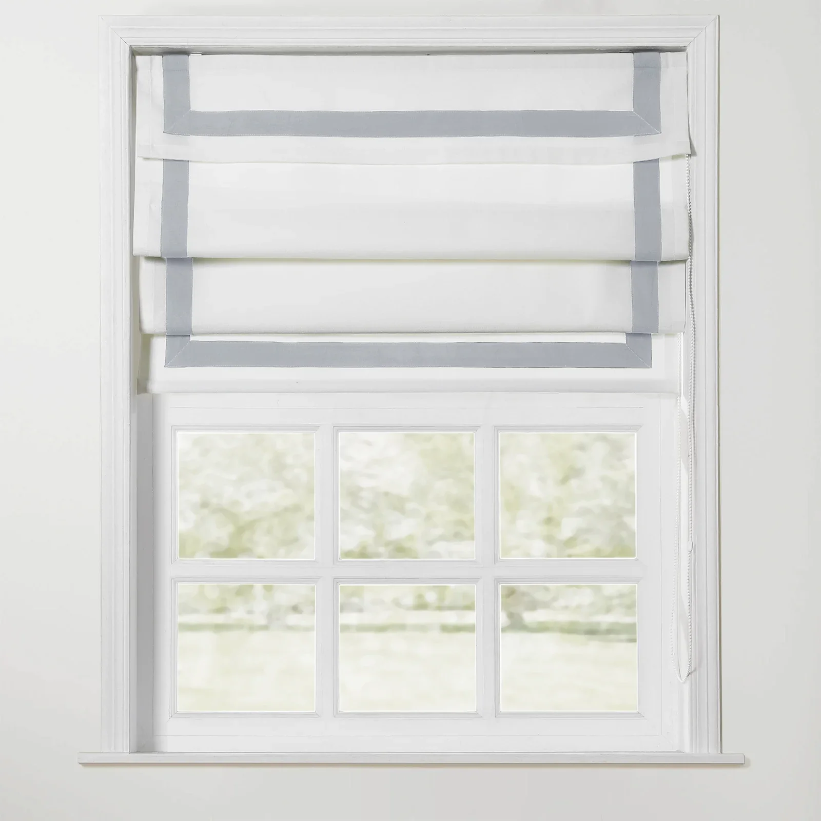 Tyrone Roman Shade with Border Cord Lift - Image 30