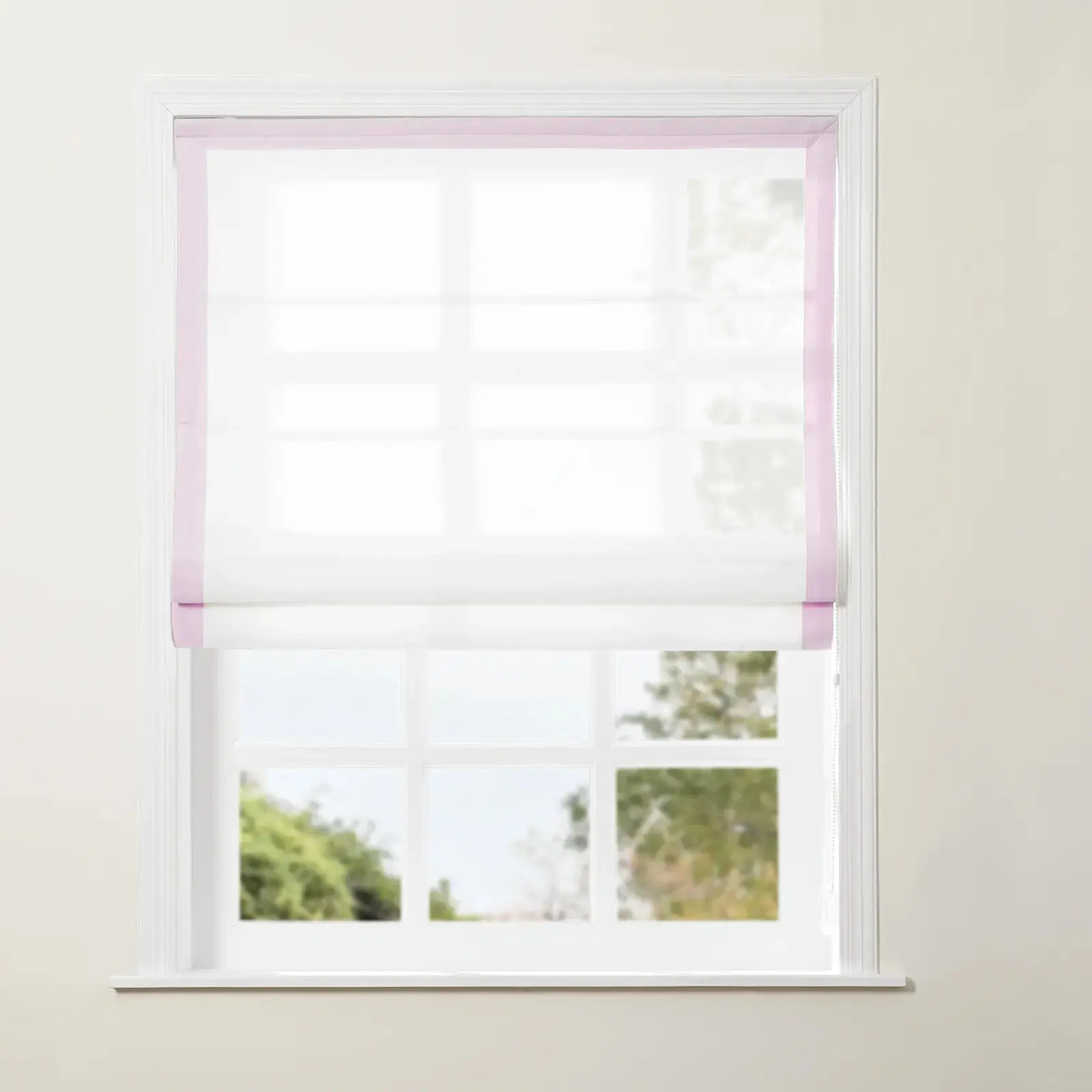 Tyrone Roman Shade with Border Cord Lift - Image 34