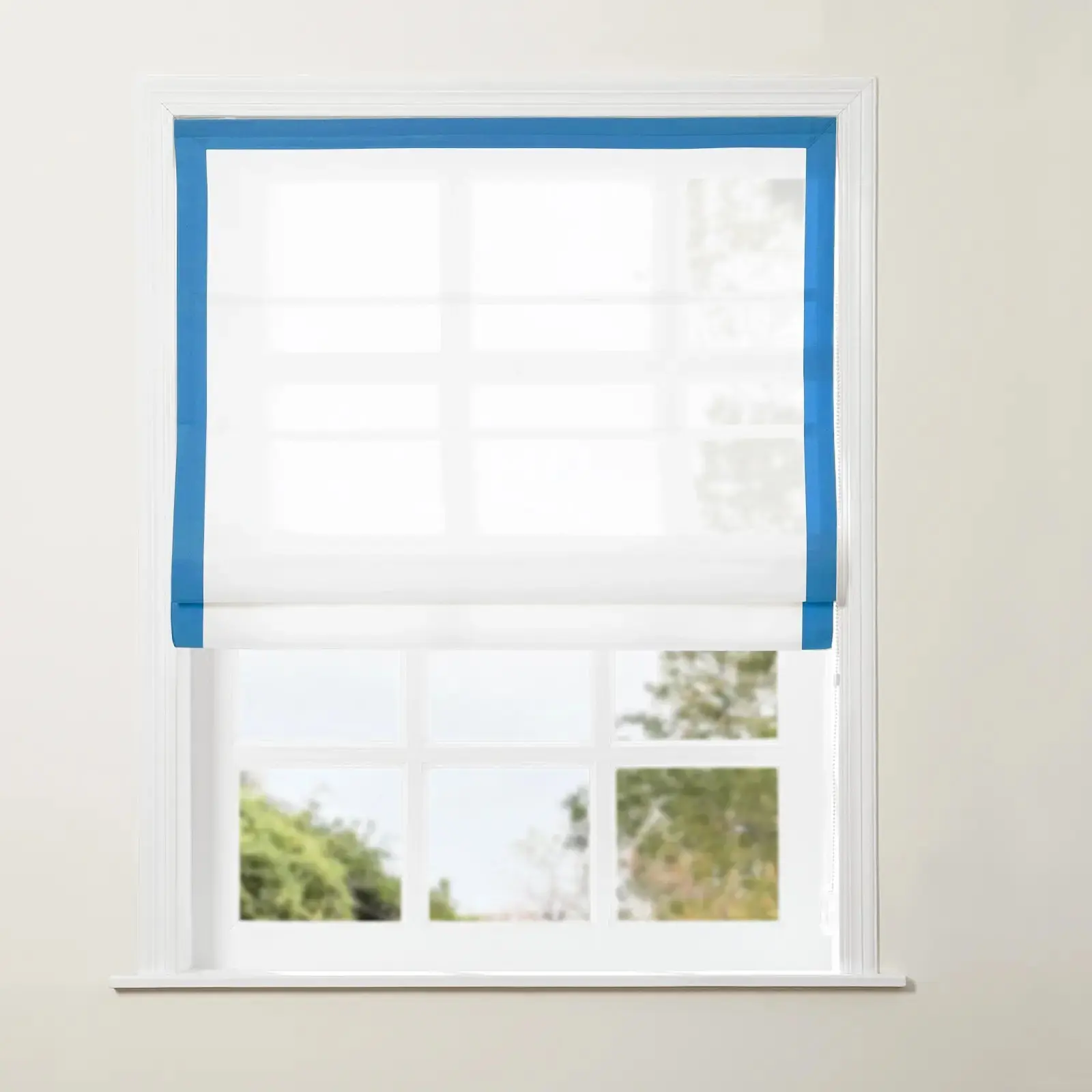 Tyrone Roman Shade with Border Cord Lift - Image 35