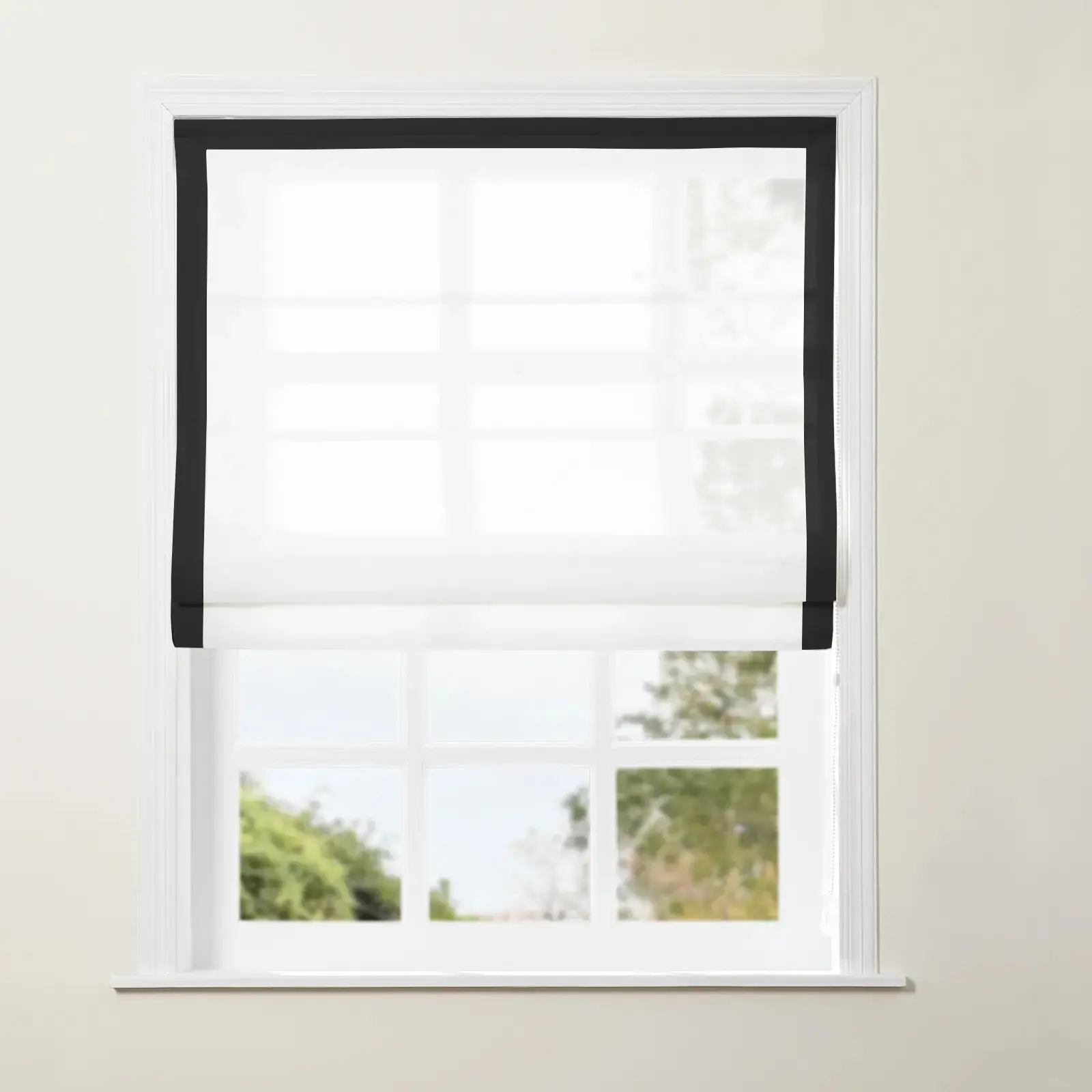 Tyrone Roman Shade with Border Cord Lift - Image 42