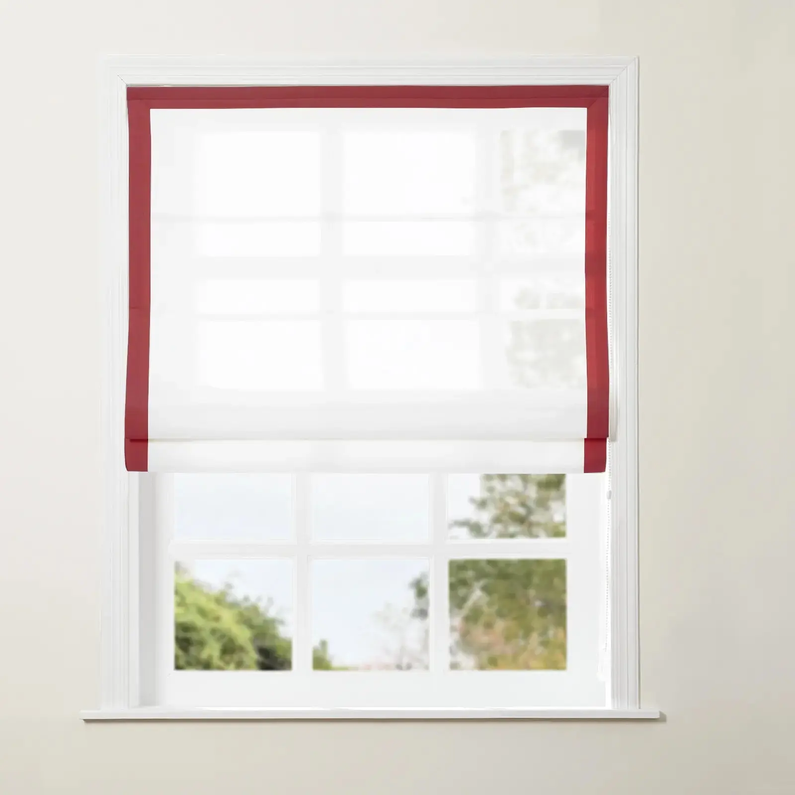 Tyrone Roman Shade with Border Cord Lift - Image 44