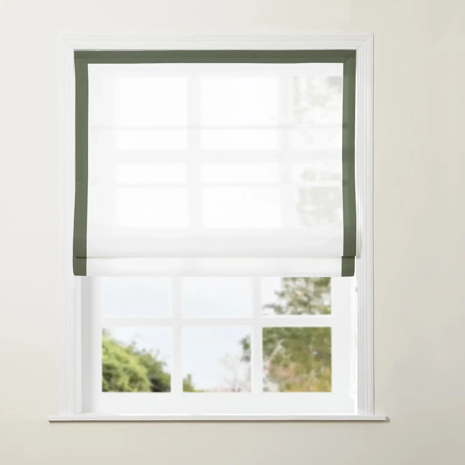 Tyrone Roman Shade with Border Cord Lift - Image 47