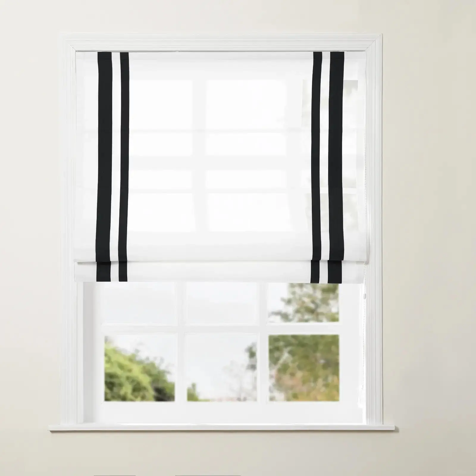 Tyrone Roman Shade with Border Cord Lift - Image 58