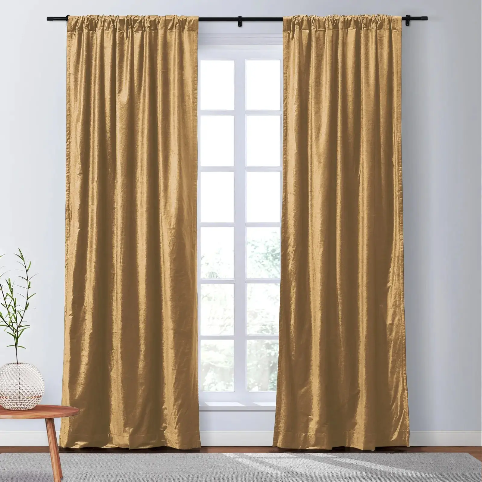Veda Luster Cotton Velour Drapery Soft Top - Image 35