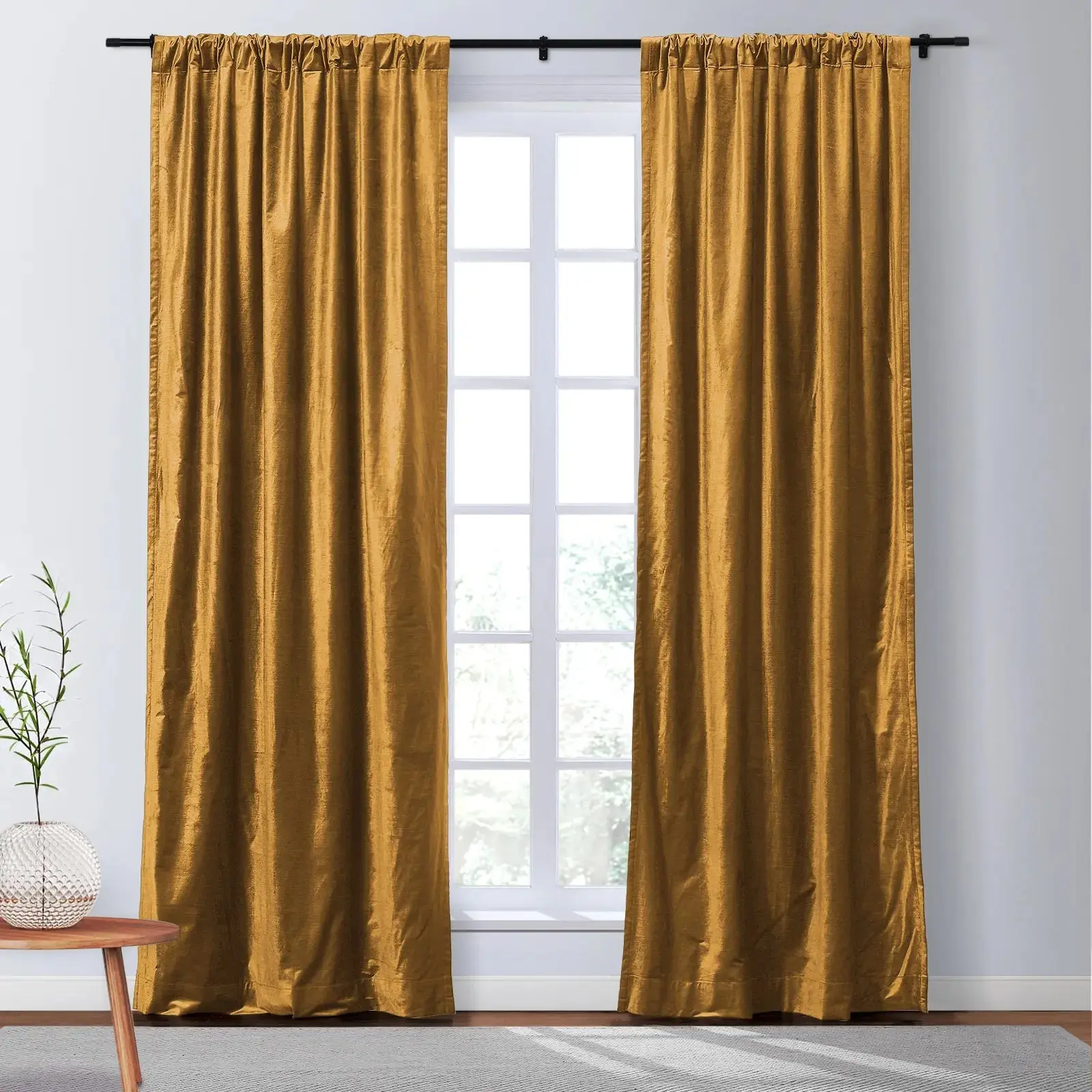 Veda Luster Cotton Velour Drapery Soft Top - Image 37