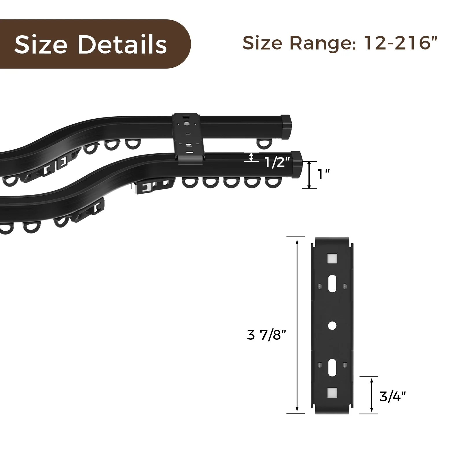 Velin Bendable Double Ceiling Curtain Track - Image 7