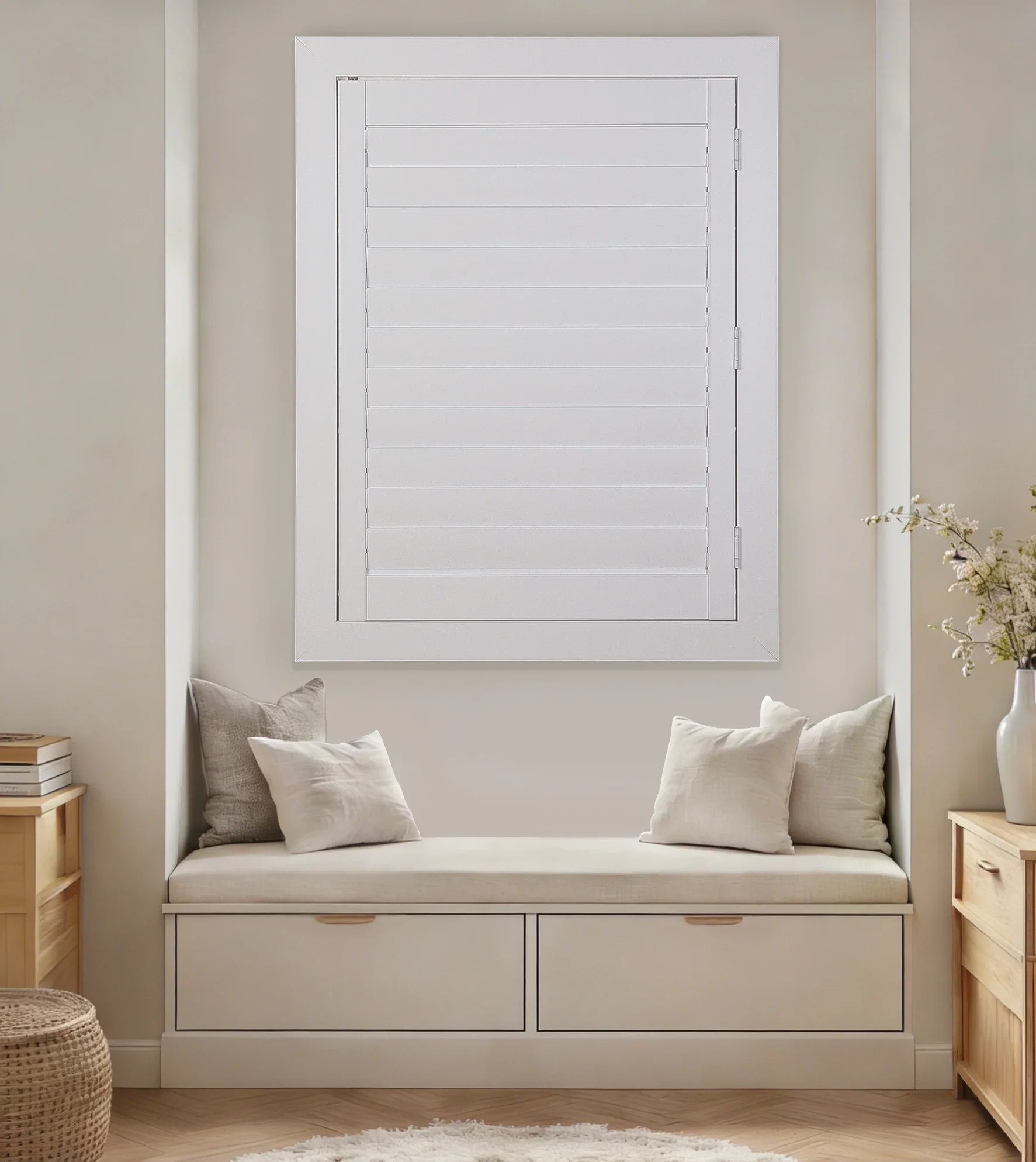 TWOPAGES Veritas Ready Made Hardwood Plantation Shutter  – Single Panel - Image 5