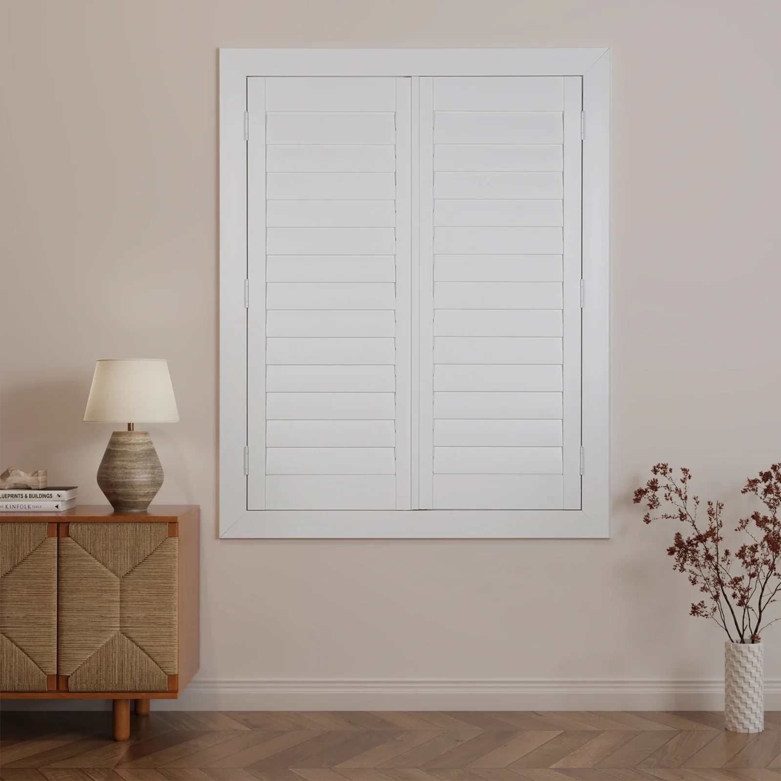TWOPAGES Veritas Ready Made Hardwood Plantation Shutter – Double Panel - Image 7