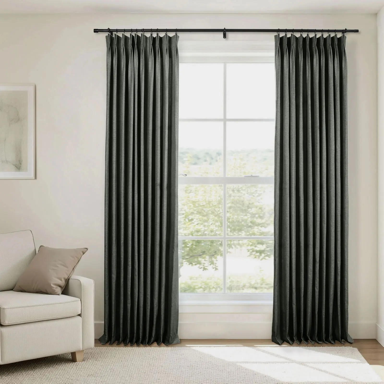 Zola Custom Heavyweight Curtain Pleated - Image 35